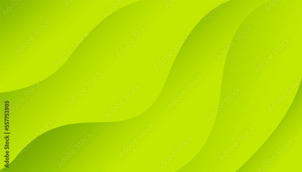 Fototapeta premium Green Wave Flow Trendy Abstract Background