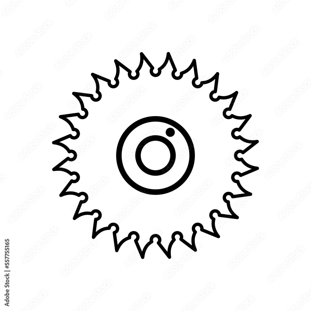 Circular saw vector icon Circular saw vector icon