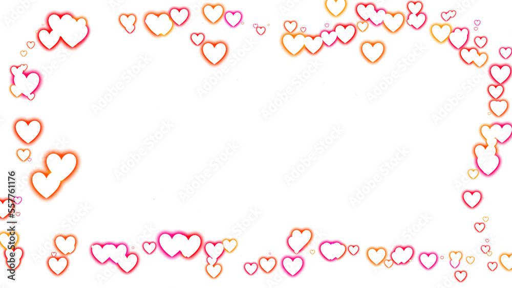 png image of a frame of red gradient hearts png image of a frame of red gradient hearts