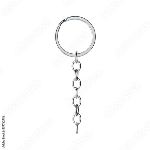 chain, with ring, for keychain or keys photo