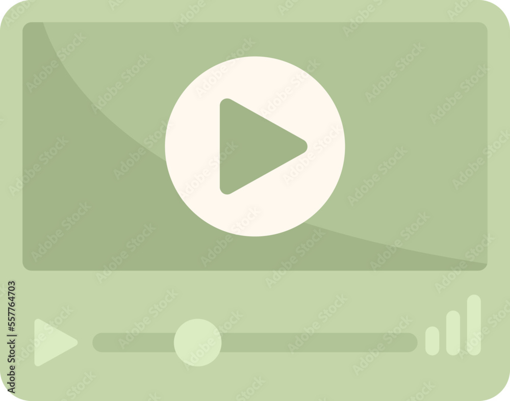 Modern playlist icon flat vector. Radio play. Phone playlist isolated Modern playlist icon flat vector. Radio play. Phone playlist isolated