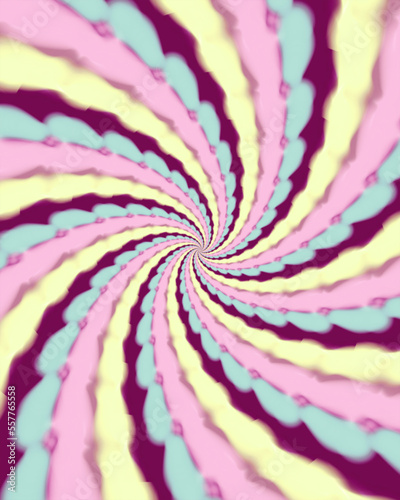 background with texture of retro style colors forming an abstract spiral