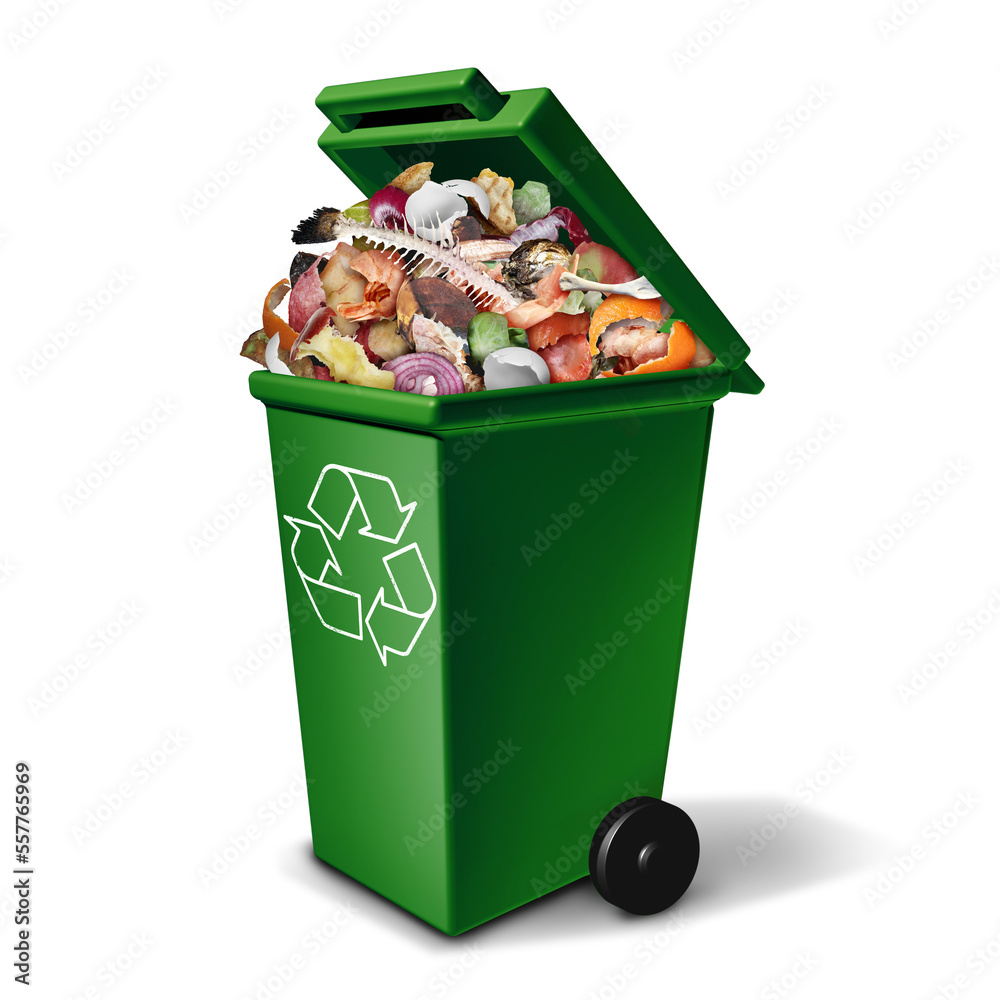 Compost green bin and composting Recycling garbage container to recycle