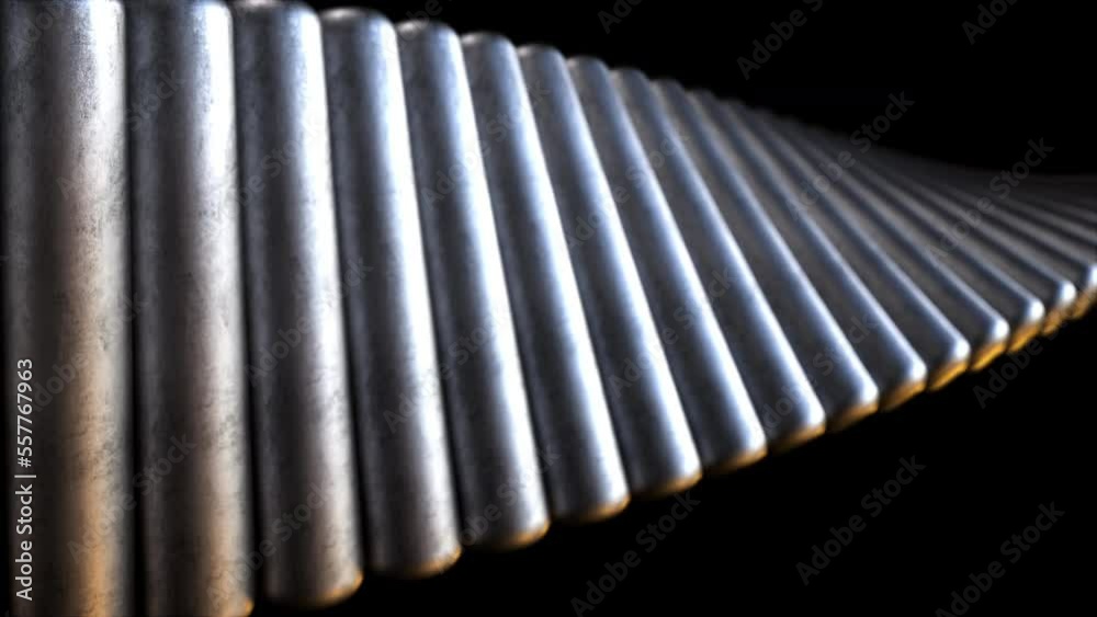 Steel cylinders. Computer generated 3d render Steel cylinders. Computer generated 3d render