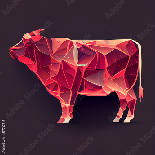 Krowa z mięsa