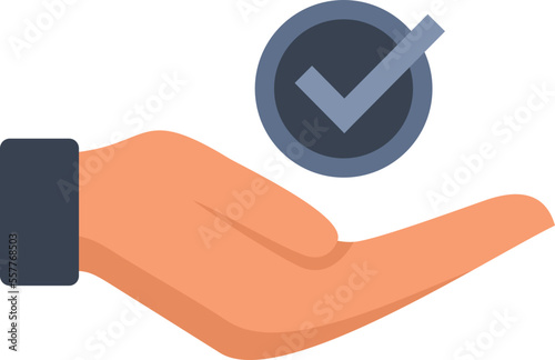 Care customer icon flat vector. Call contact. Service center isolated
