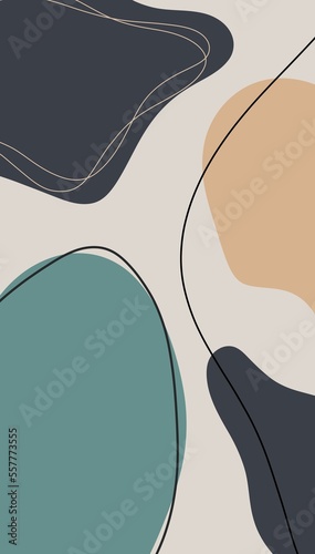 Colorful waves abstract background. Flat style illustration