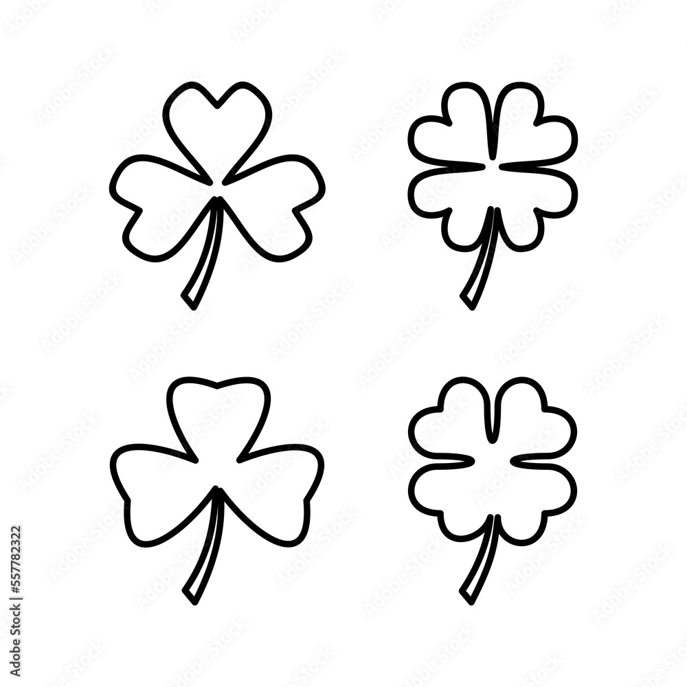 Clover icon vector for web and mobile app. clover sign and symbol. four leaf clover icon. Clover icon vector for web and mobile app. clover sign and symbol. four leaf clover icon.