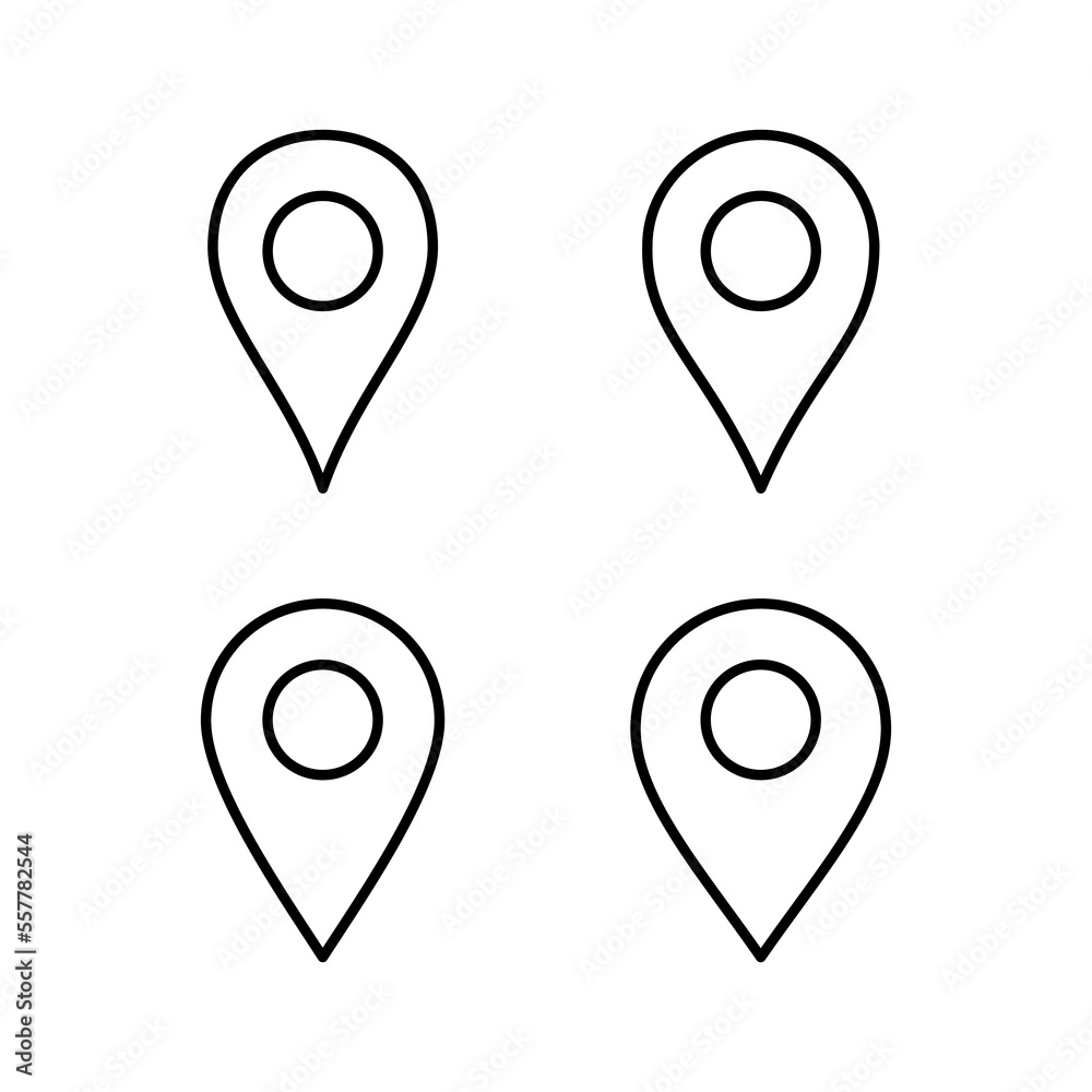 Pin icon vector for web and mobile app. Location sign and symbol. destination icon. map pin Pin icon vector for web and mobile app. Location sign and symbol. destination icon. map pin
