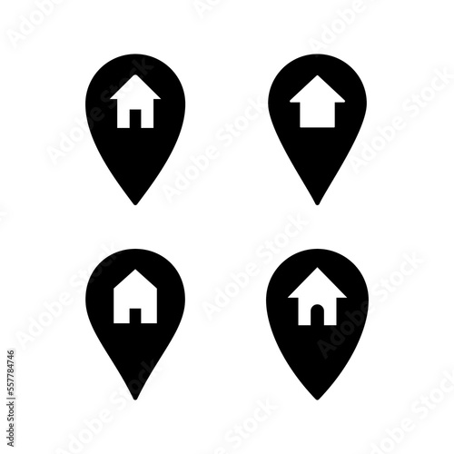Free Download Address icon vector for web and mobile app. home location sign and symbol. pinpoint - GFXLoad