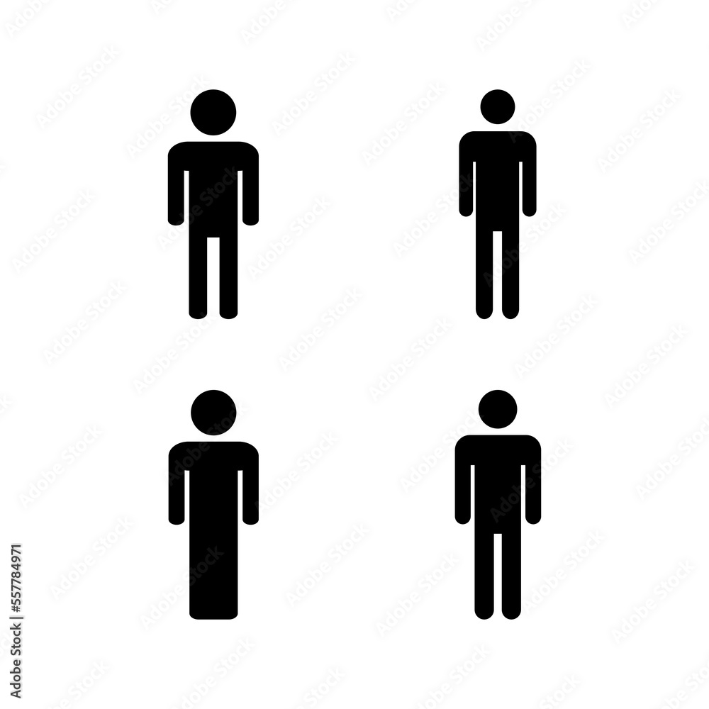 Man icon vector for web and mobile app. male sign and symbol. human symbol Man icon vector for web and mobile app. male sign and symbol. human symbol