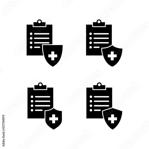 Medical insurance icon vector for web and mobile app. health insurance sign and symbol