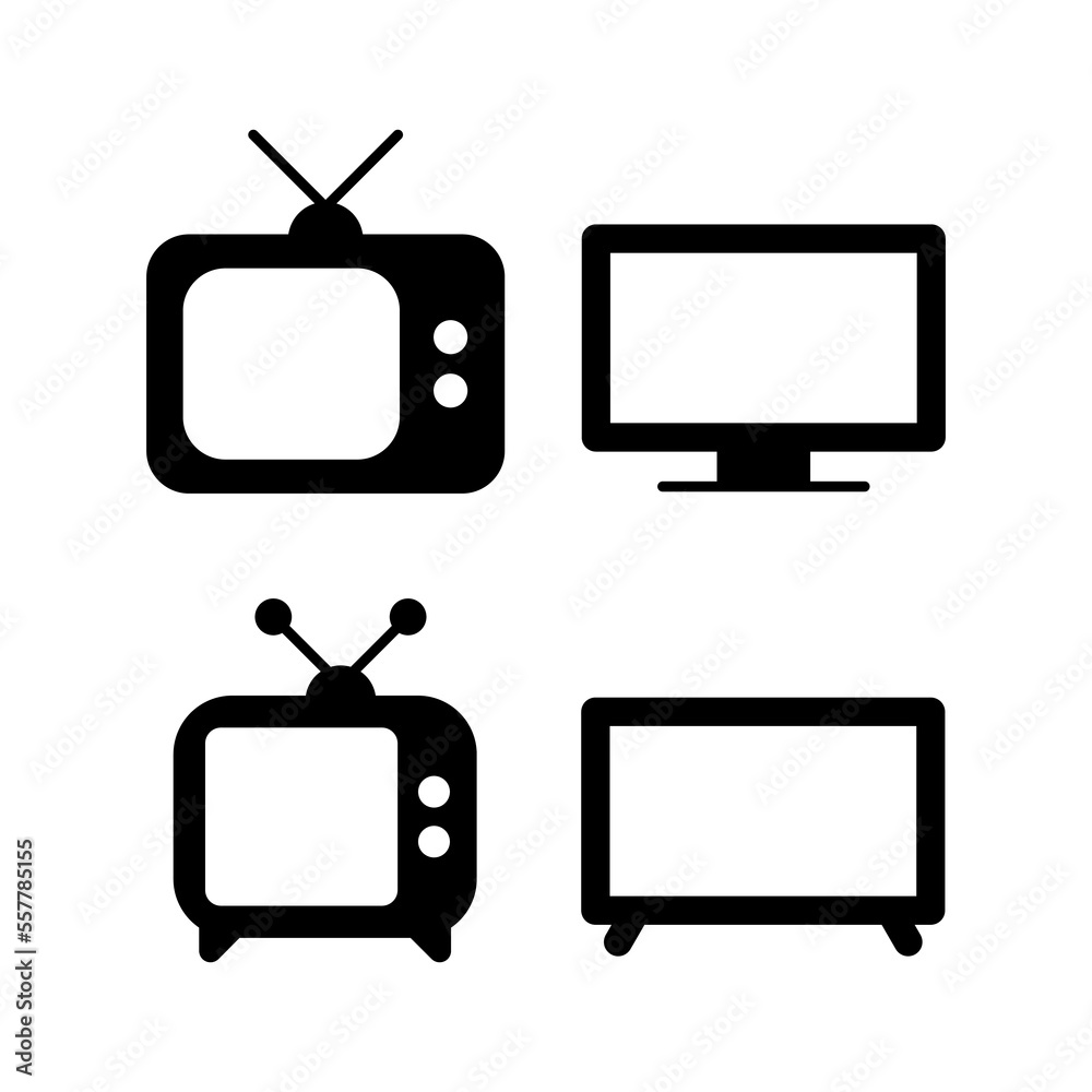 Tv icon vector for web and mobile app. television sign and symbol Tv icon vector for web and mobile app. television sign and symbol