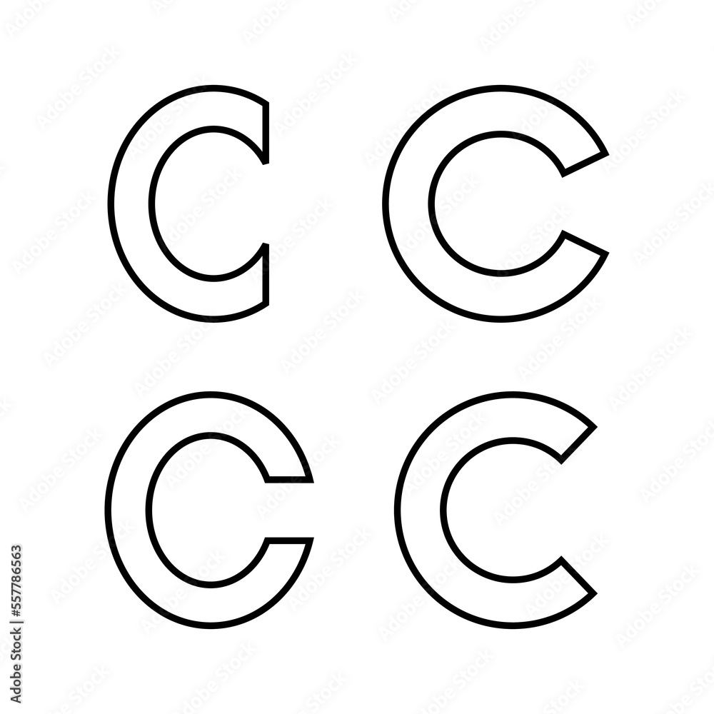 Copyright icon vector for web and mobile app. copyright sign and symbol Copyright icon vector for web and mobile app. copyright sign and symbol