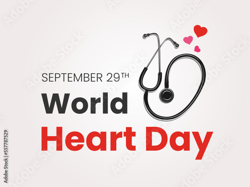 World Heart Day logo. World Hearth Day is observed and celebrated annually on September 29
