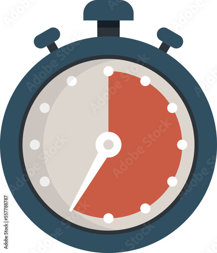Finish stopwatch icon flat vector. Clock stop. Timer watch isolated photo