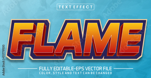 Flame text editable style effect - text style Concept