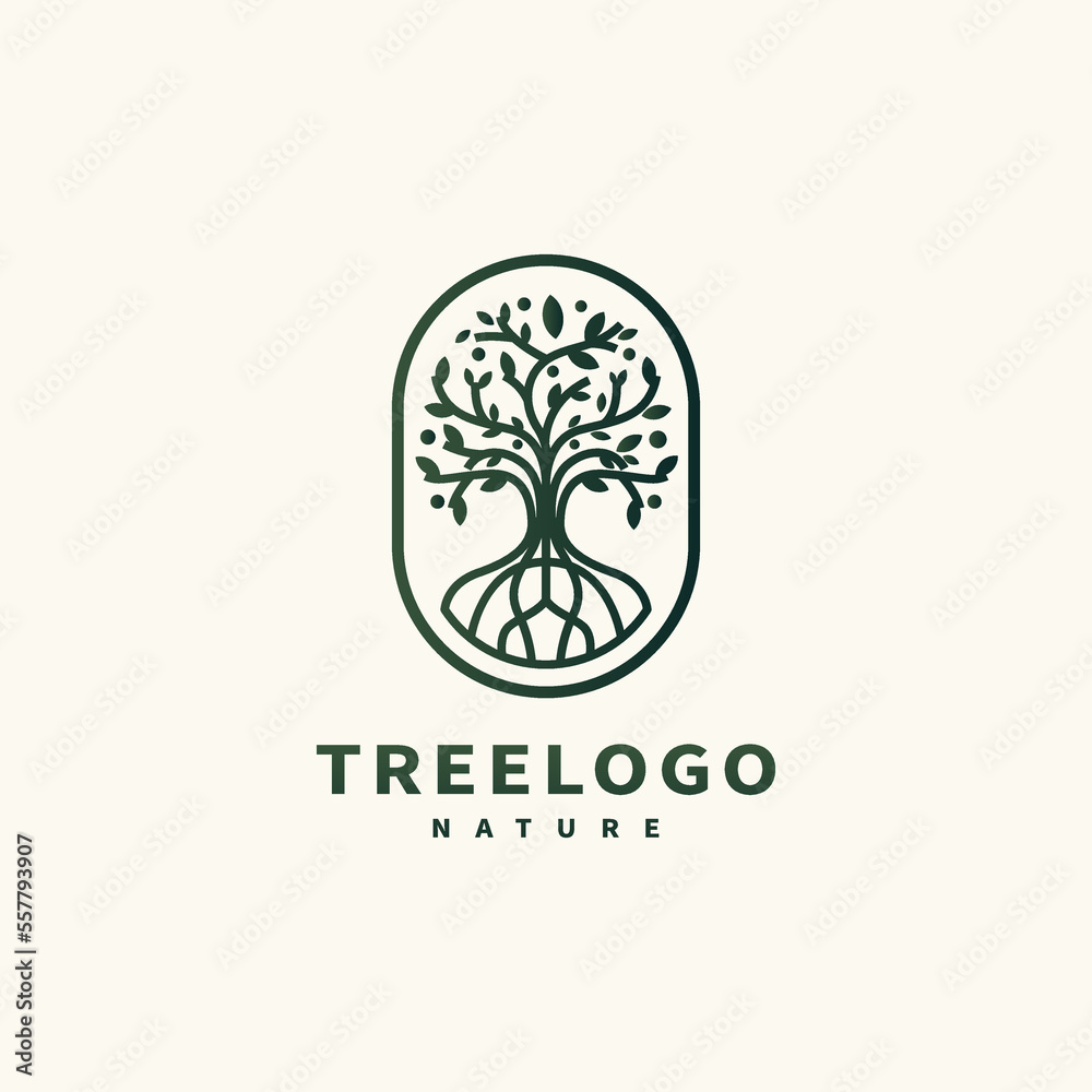 tree and root icon logo design in a isolated for garden plant emblem tree and root icon logo design in a isolated for garden plant emblem