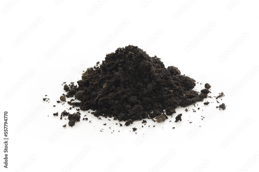 Compost organic fertilizer soil amendment closeup Compost organic fertilizer soil amendment closeup