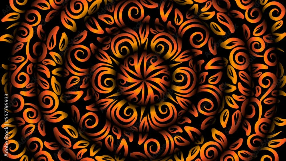 Beautiful colour gradient flowers line art pattern of indonesian traditional abstract batik dayak ornament for commercial ads Beautiful colour gradient flowers line art pattern of indonesian traditional abstract batik dayak ornament for commercial ads