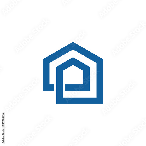 Home real estate icon vector illustration template design, home logo.