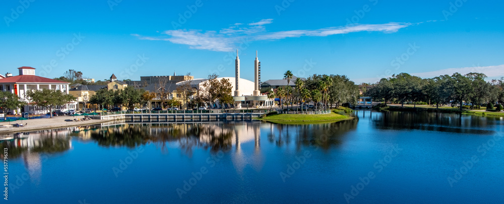 Downtown and waterfront at Celebration Florida