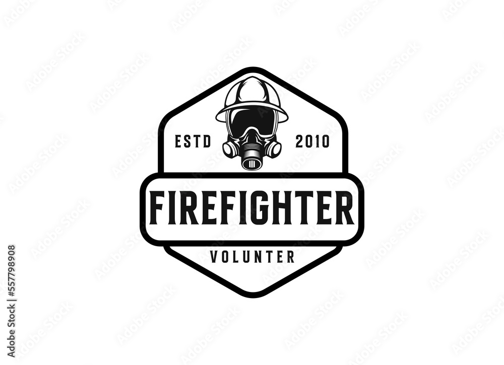 Fire department logos, modern and vintage style logo