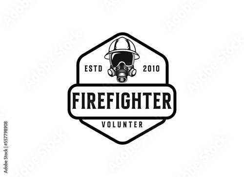 Fire department logos, modern and vintage style logo