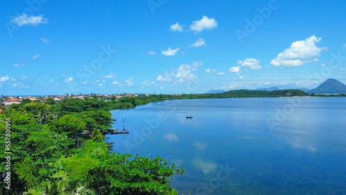 Lagoon of Barra de Maricá. One of the five main lakes in the city, it has a great diversity of animal life. Located in the city of Maricá, in the State of Rio de Janeiro, Brazil.