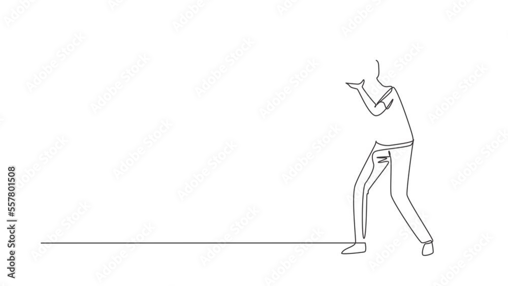 Animated self drawing of continuous line draw photographer taking photo pose. Camera and professional operator, correspondent man. Male with camera making pictures. Full length one line animation Animated self drawing of continuous line draw photographer taking photo pose. Camera and professional operator, correspondent man. Male with camera making pictures. Full length one line animation