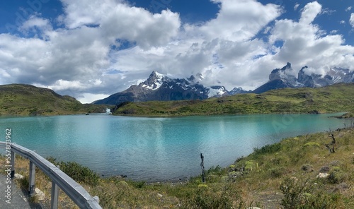 lake and mountains