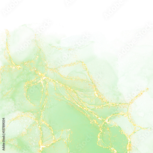 Green Alcohol Ink Paint