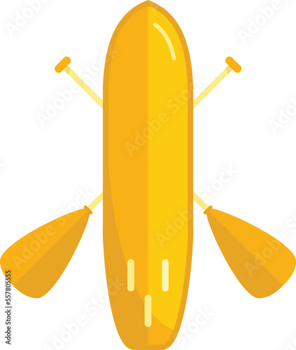 River sup board icon flat vector. Surf stand up. Water emblem isolated