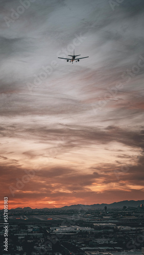 airplane in the sky