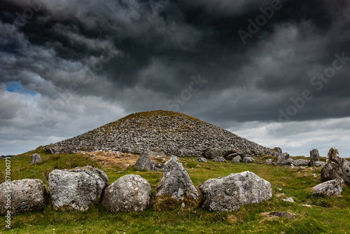 Loughcrew Cairns Historic Passage Tomb Relic near Oldcastle, County Meath, Ireland, Europe