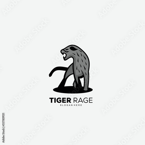 tiger design mascot logo illustration