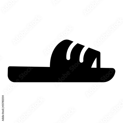 sandal glyph icon