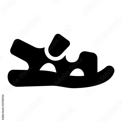 sandals glyph icon
