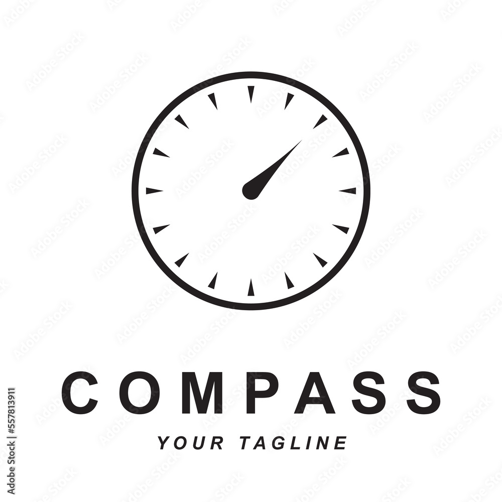 compass logo vector with slogan template compass logo vector with slogan template