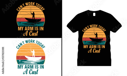 Fishing Lover T-shirt Design vector. Use for T-Shirt, mugs, stickers, Cards, etc.