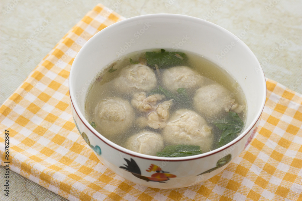 bakso. indonesian meatball served with soup and noodle bakso. indonesian meatball served with soup and noodle