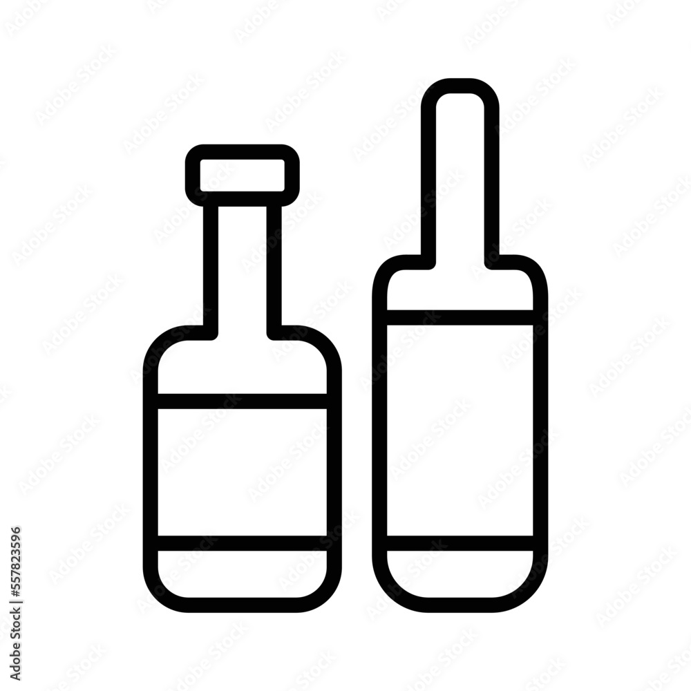 Wine bottles vector icon symbol design Wine bottles vector icon symbol design