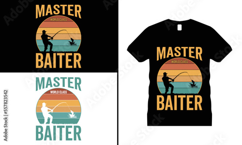 Fishing Lover T-shirt Design vector. Use for T-Shirt, mugs, stickers, Cards, etc.