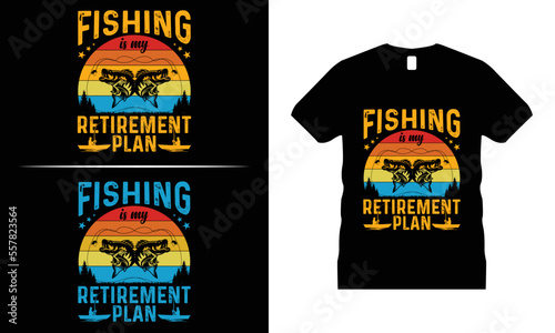 Fishing Lover T-shirt Design vector. Use for T-Shirt, mugs, stickers, Cards, etc.