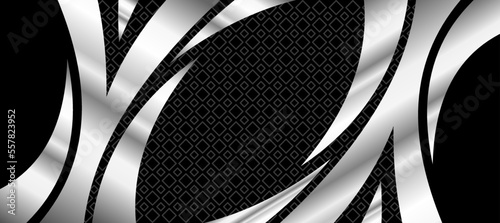 chrome silver stripes square background Design 313 Wallpaper Vector