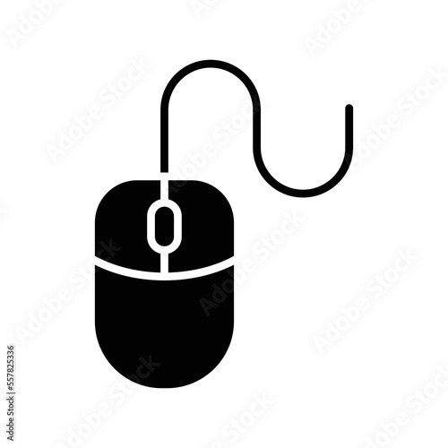 computer mouse icon vector design template in white background