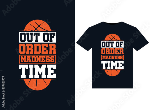 Out of Order Madness Time.illustrations for print-ready T-Shirts design