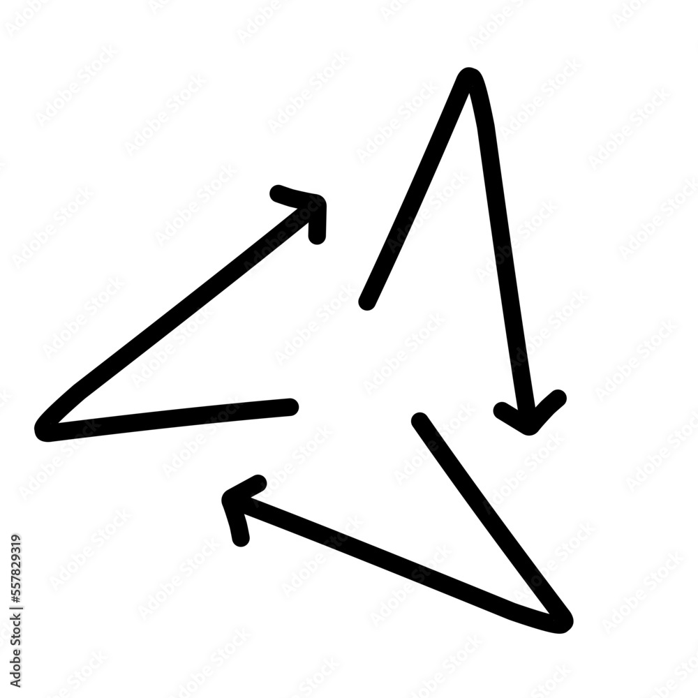 doodle Recycle arrow symbol doodle Recycle arrow symbol