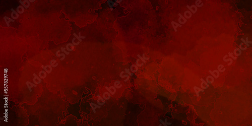 Vanttege wall cracked Scary Red and black horror backdrop background. Dark grunge red concrete. Dark Red horror scary background. Dark red watercolor wall grunge texture concrete background.