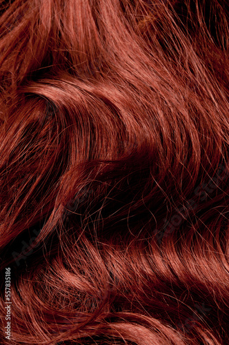 close up of a woman red hair